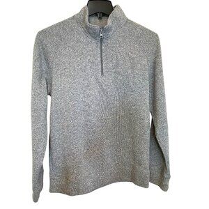 Old Navy Gray Quarter Zip Pullover Sweater Fleece Knit M Gorpcore Grandpacore